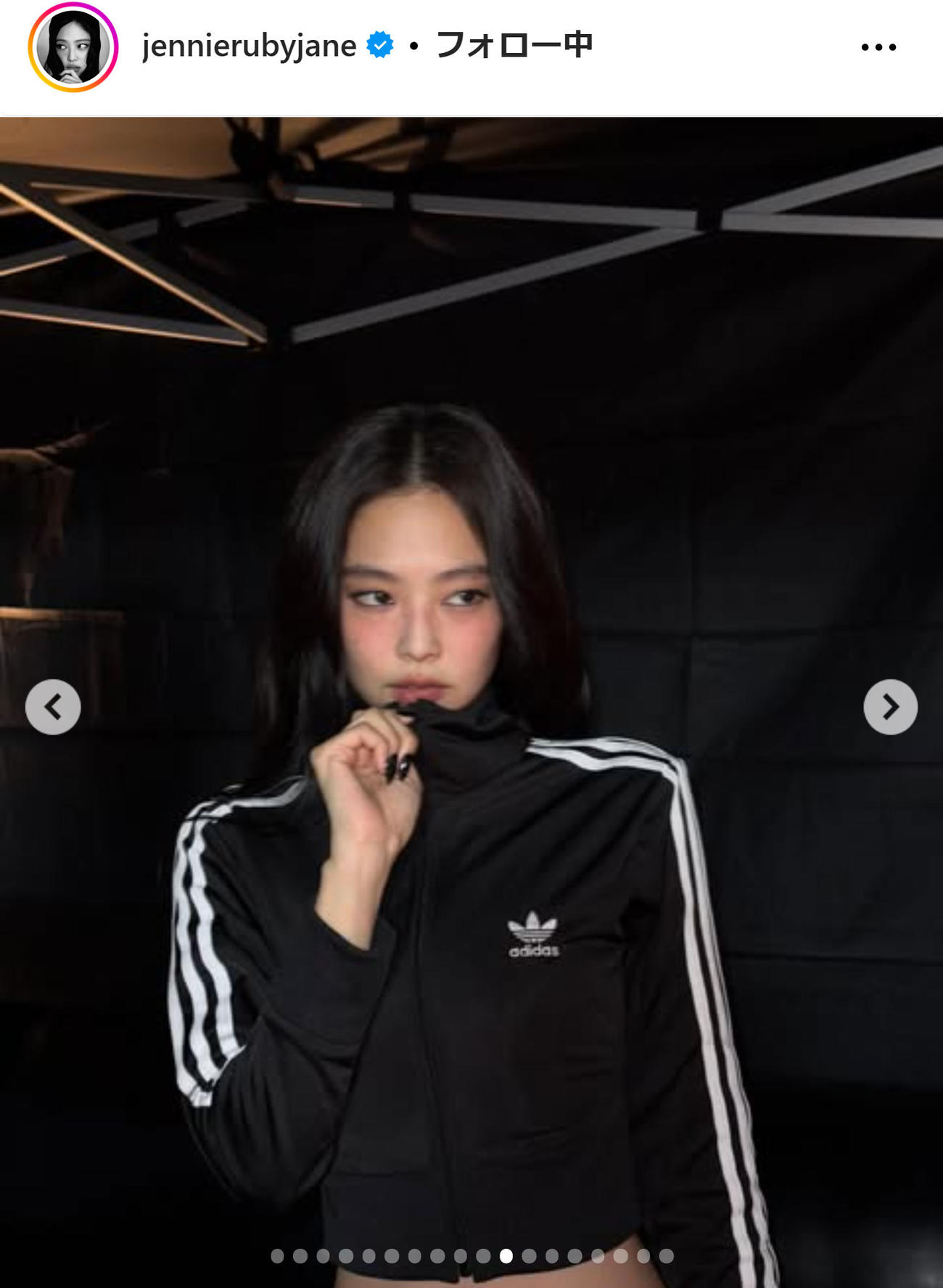 BLACKPINK・JENNIEのインスタグラムから