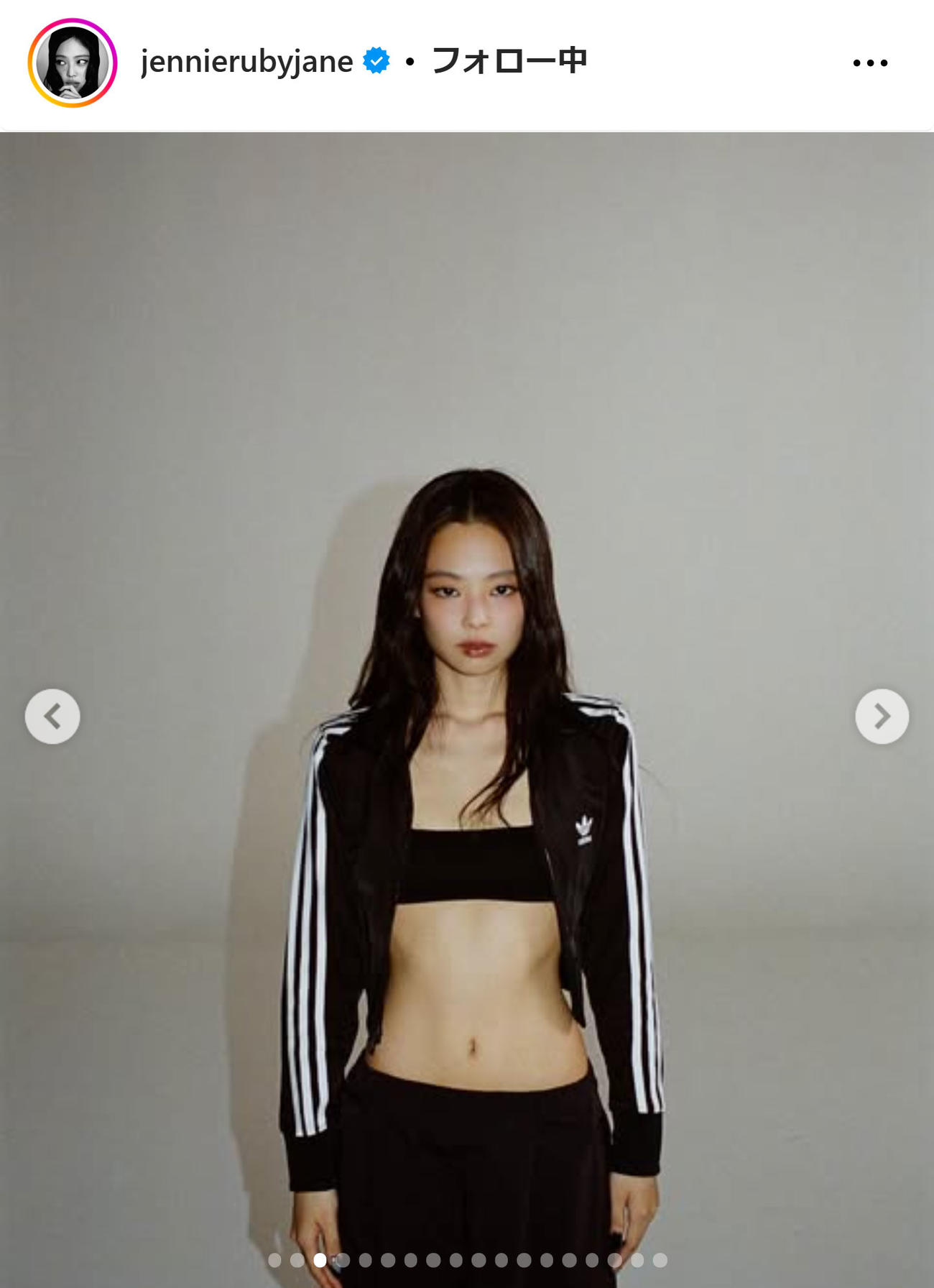 BLACKPINK・JENNIEのインスタグラムから