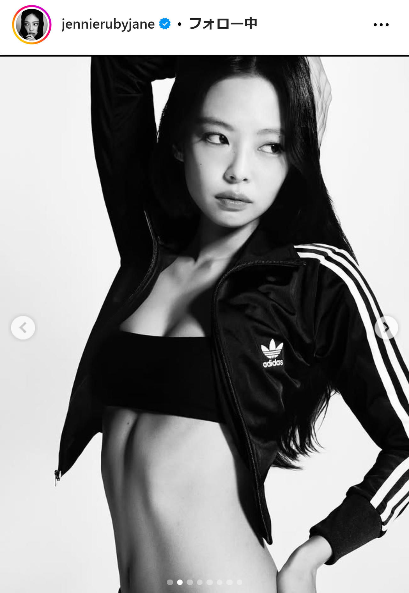 BLACKPINK・JENNIEのインスタグラムから