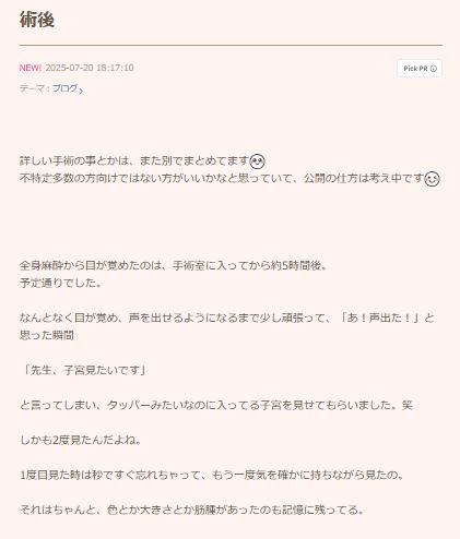 【画像】上原さくらのブログから