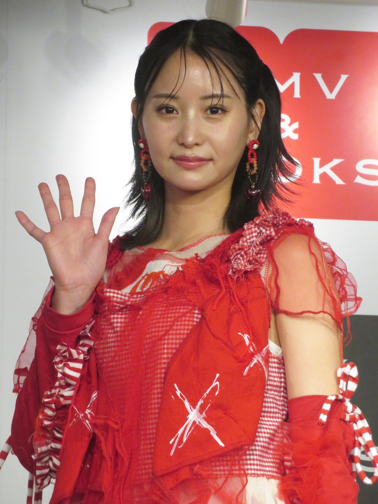写真集「まりやぎツーリズム」発売記念取材会に出席した永尾まりや（撮影・川田和博）