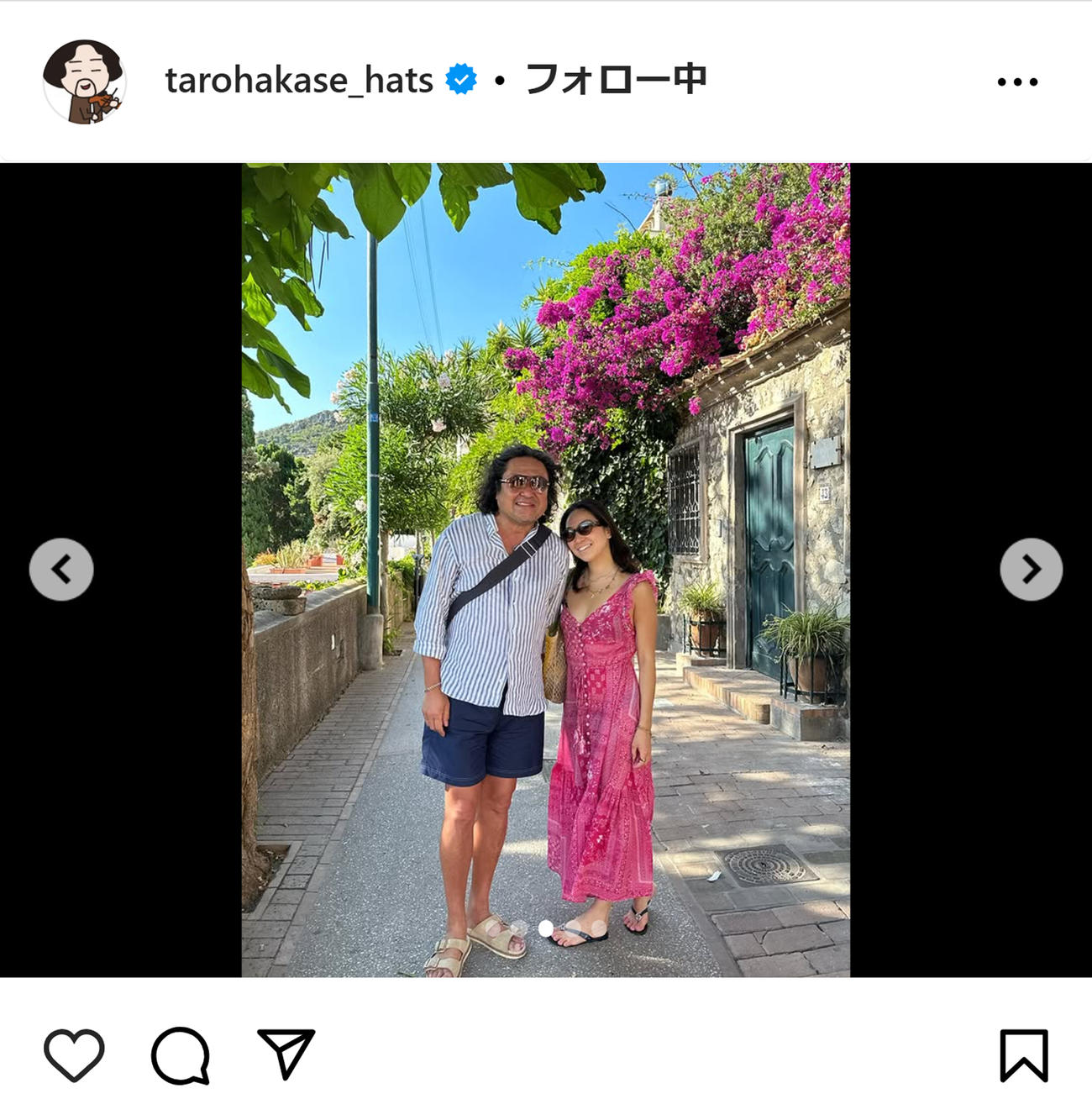 葉加瀬太郎のインスタグラムから