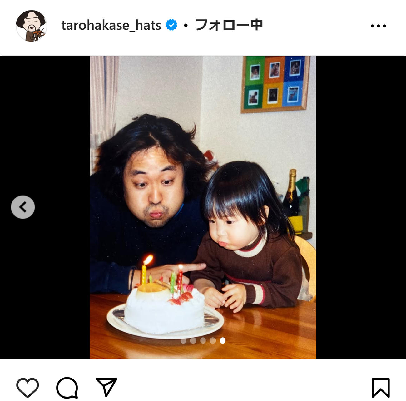 葉加瀬太郎のインスタグラムから