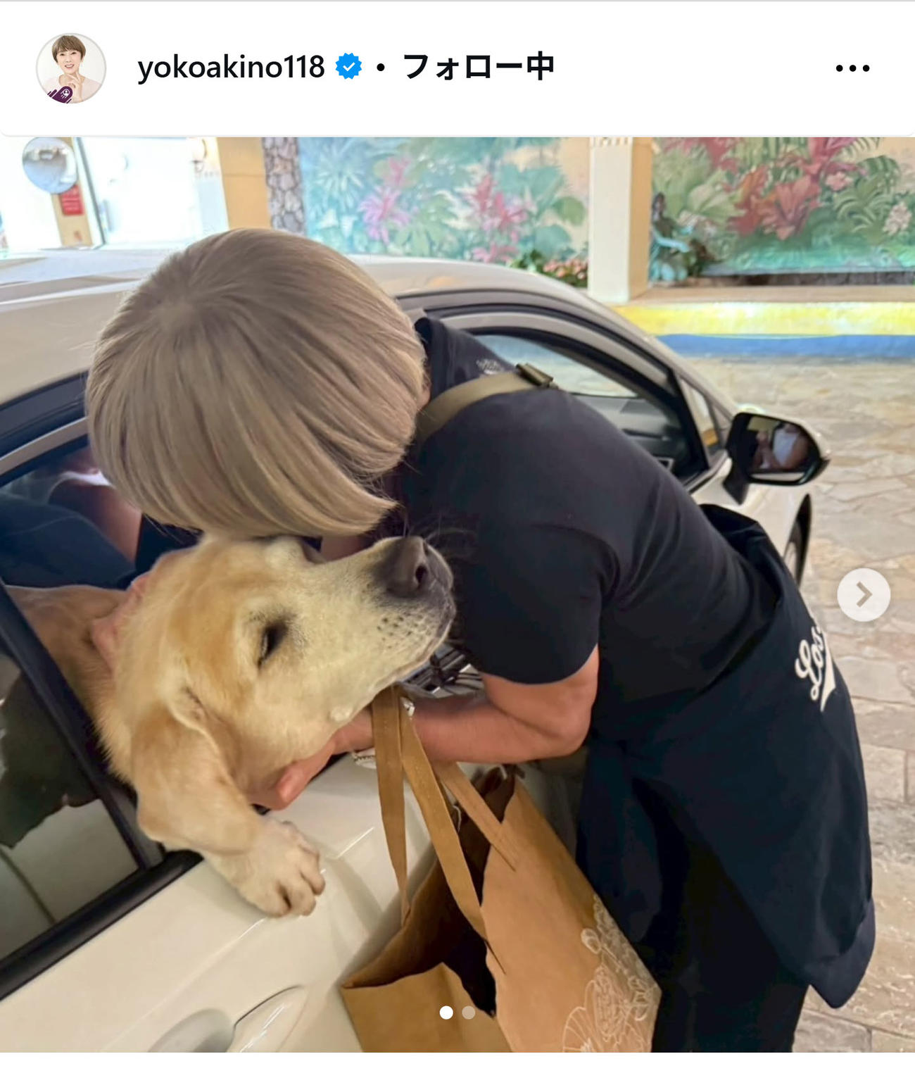 秋野暢子のインスタグラムから