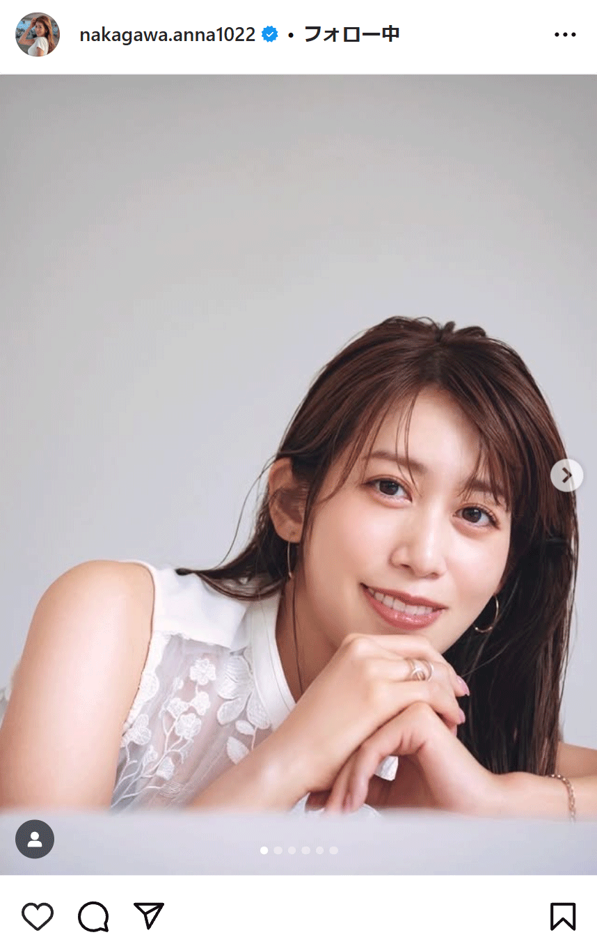 中川安奈のインスタグラムから
