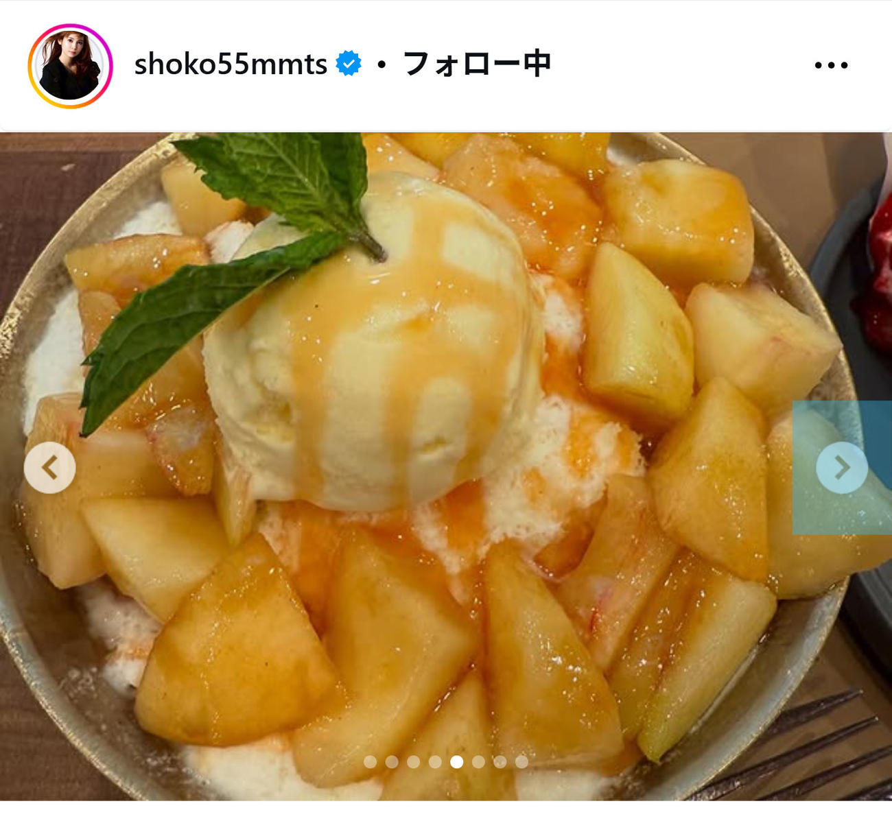 中川翔子のインスタグラムから