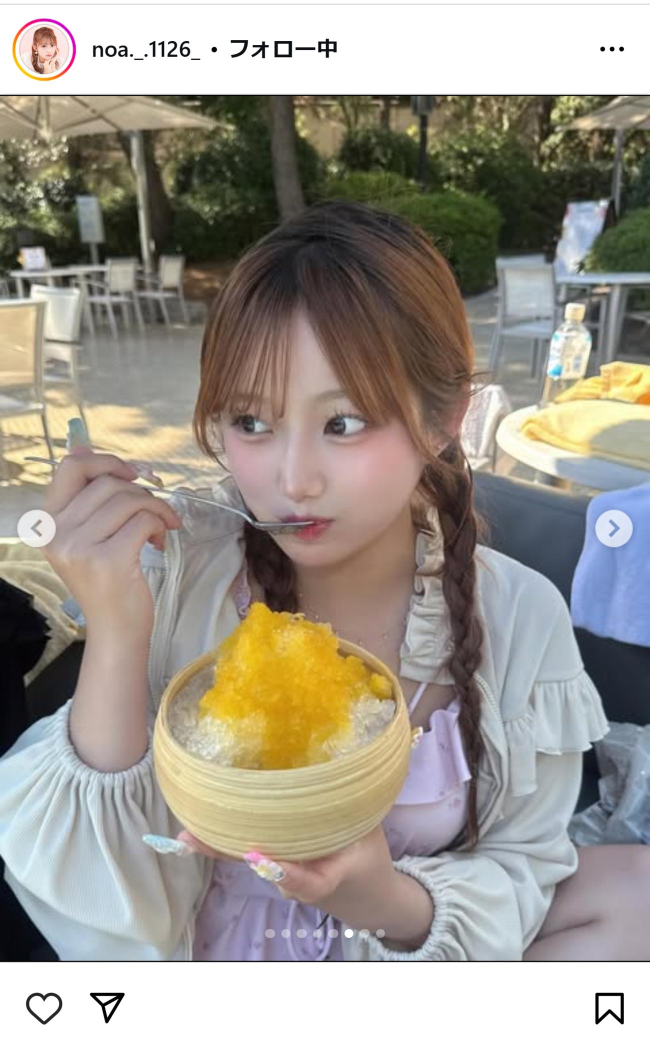 希空のインスタグラムから