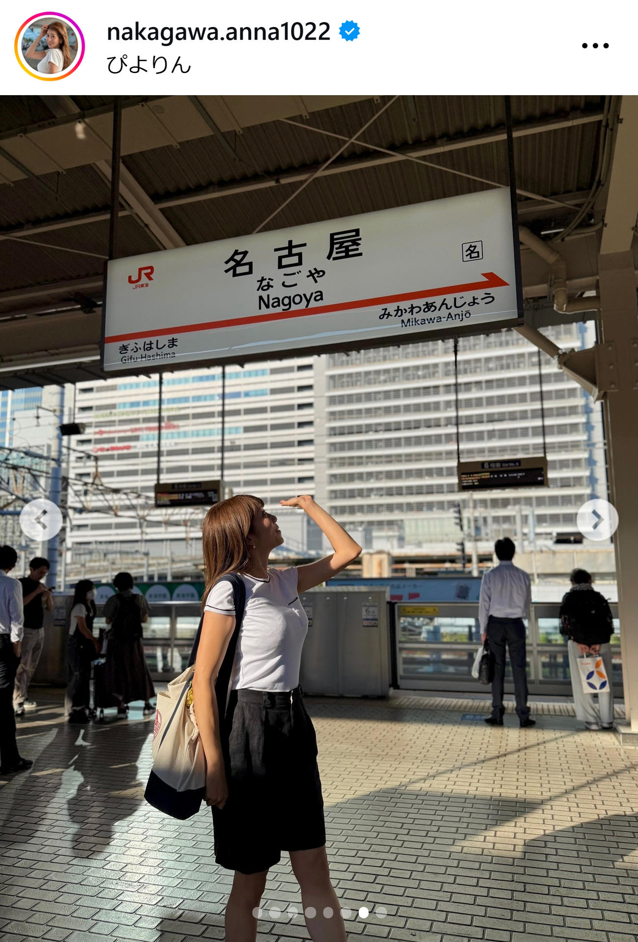 中川安奈のインスタグラムから