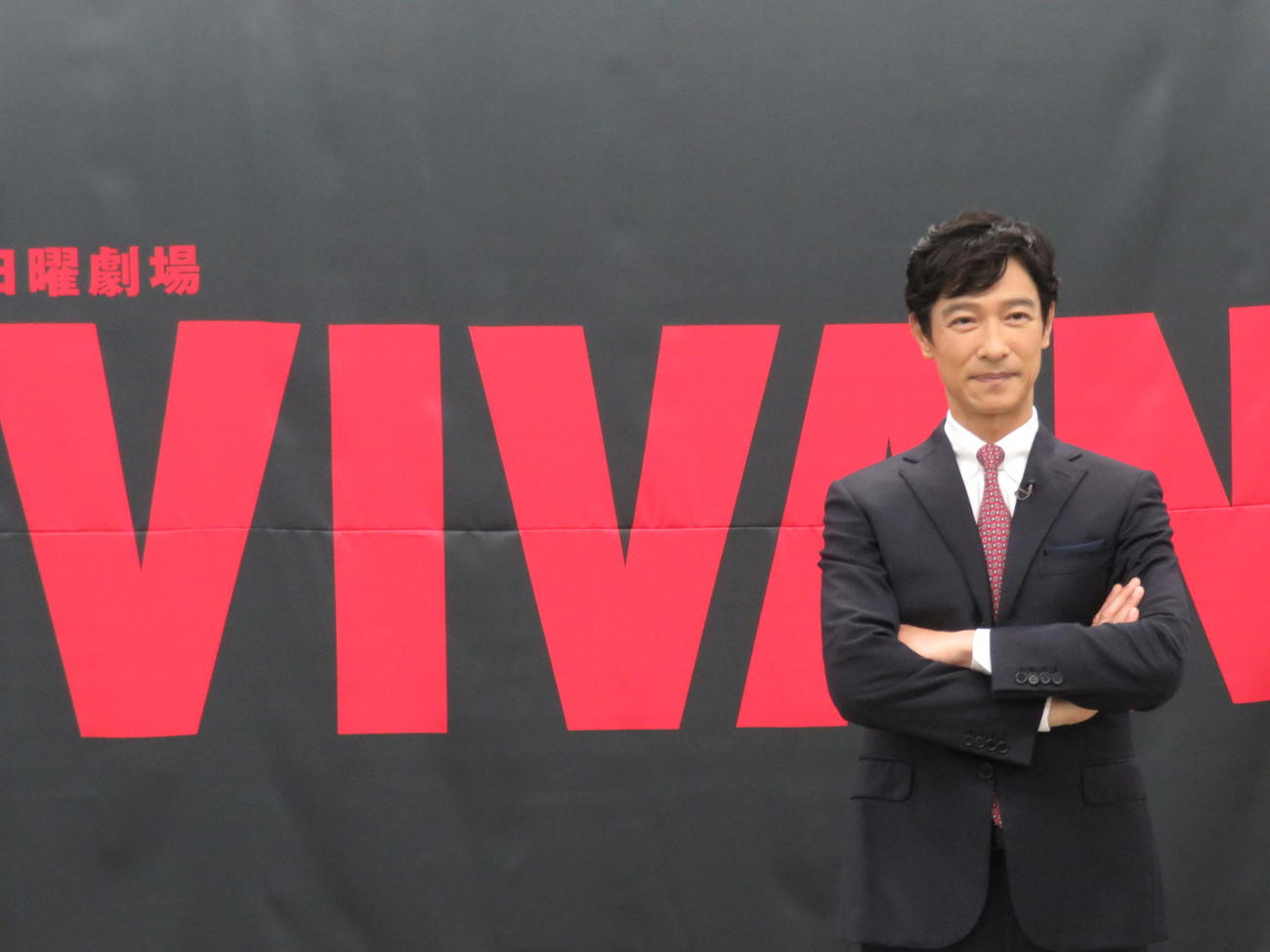 「VIVANT」続編放送決定の合同取材会に臨んだ堺雅人（2025年6月撮影）