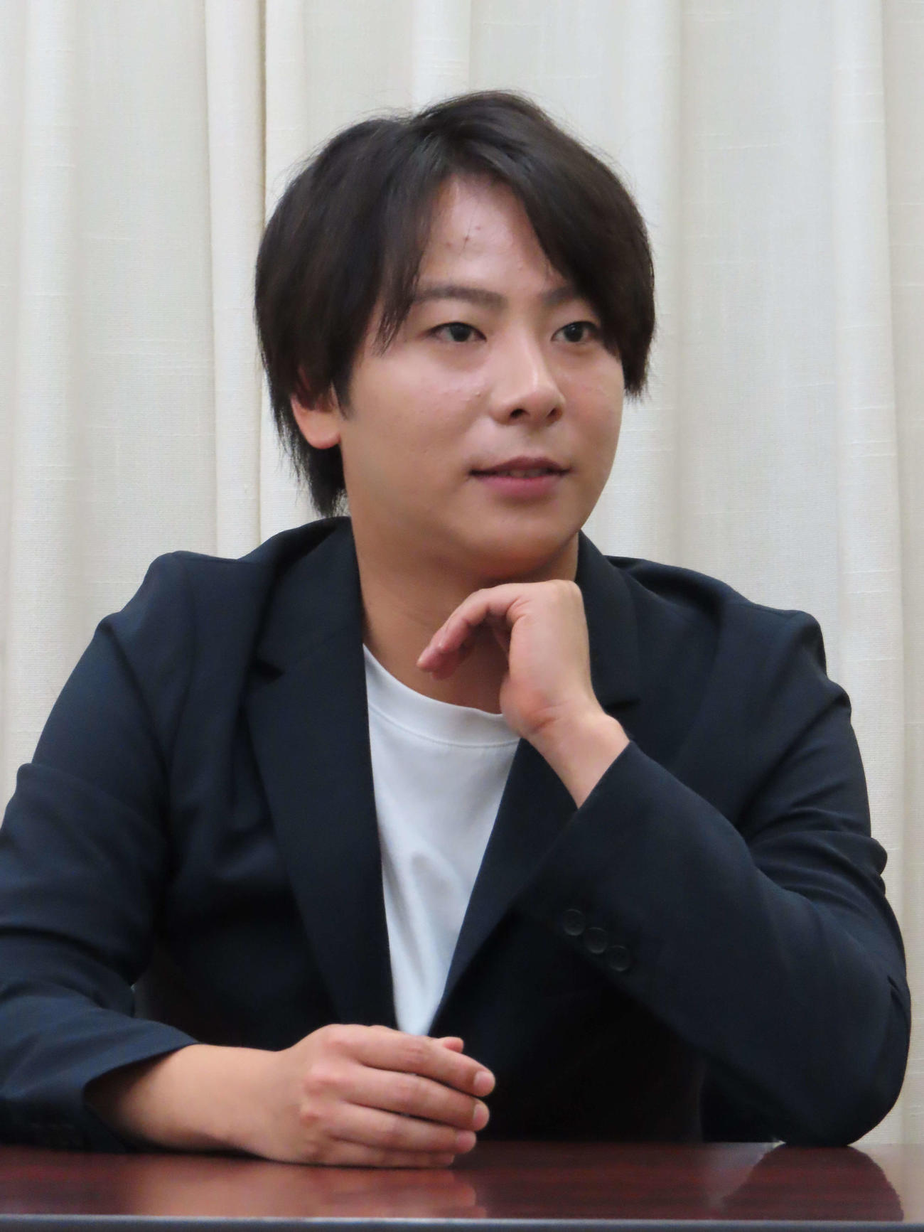 自主公演「鶴明会」の取材会を行った中村鶴松