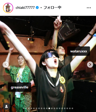 千秋のインスタグラムから