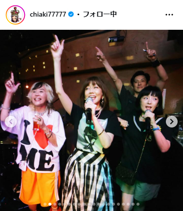 千秋のインスタグラムから