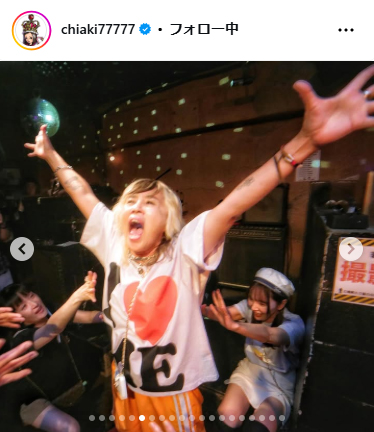 千秋のインスタグラムから