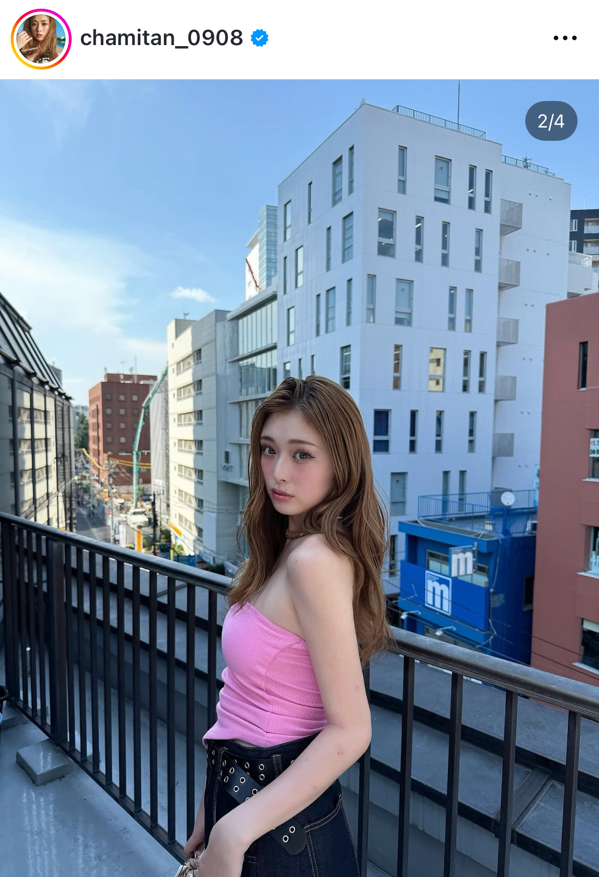 ゆうちゃみのインスタグラムから