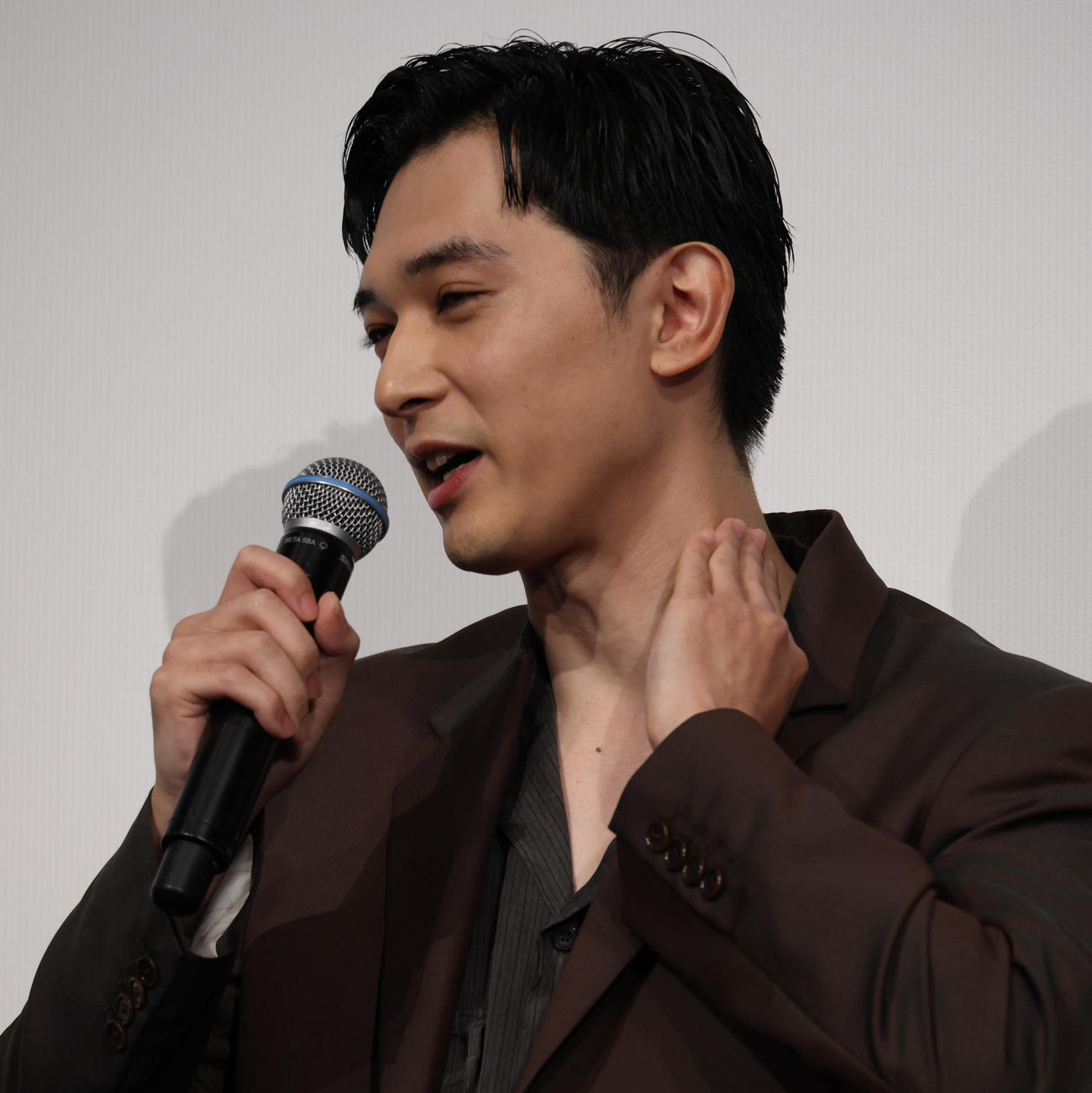 映画「国宝」舞台あいさつを行う吉沢亮（撮影・中島郁夫）