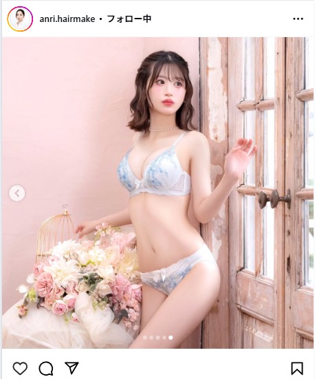 三石安里さんのインスタグラムから