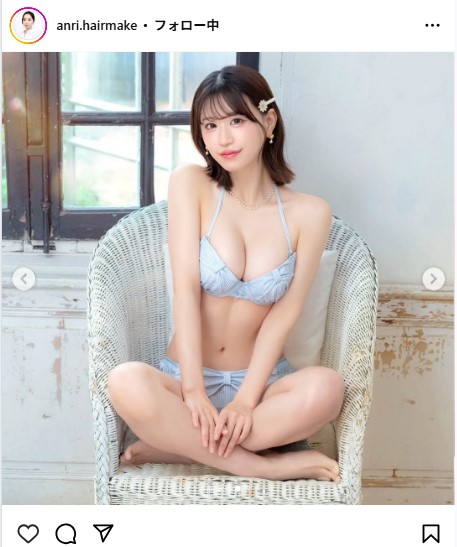 三石安里さんのインスタグラムから