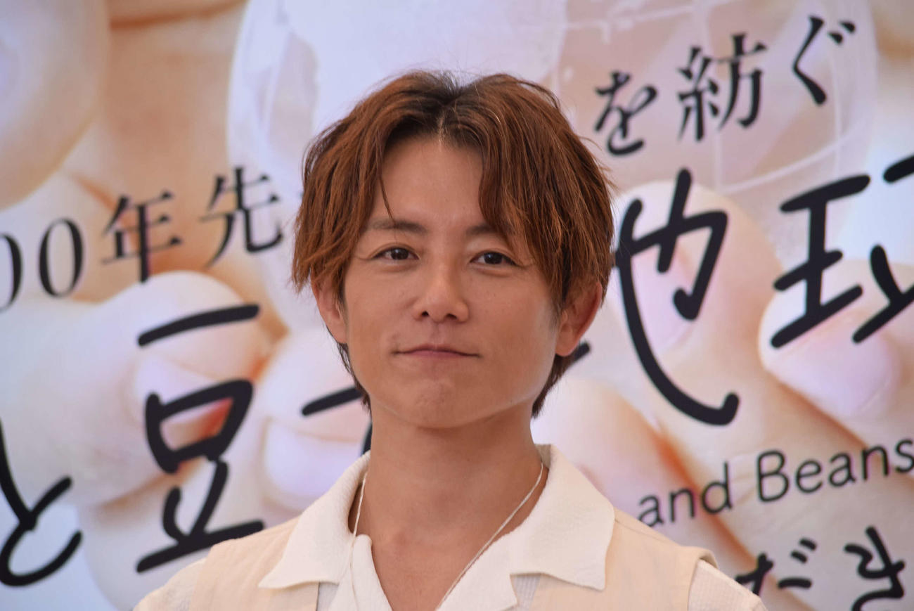 「昆布と豆で地球を救う」イベントに出演した杉浦太陽（撮影・阪口孝志）