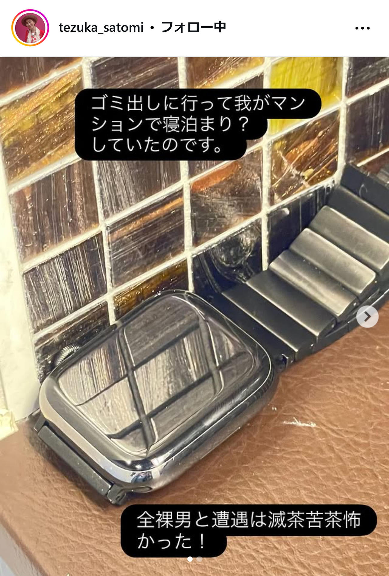手塚理美のインスタグラムから