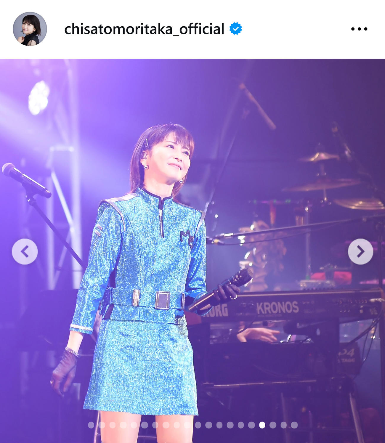 森高千里のインスタグラムから