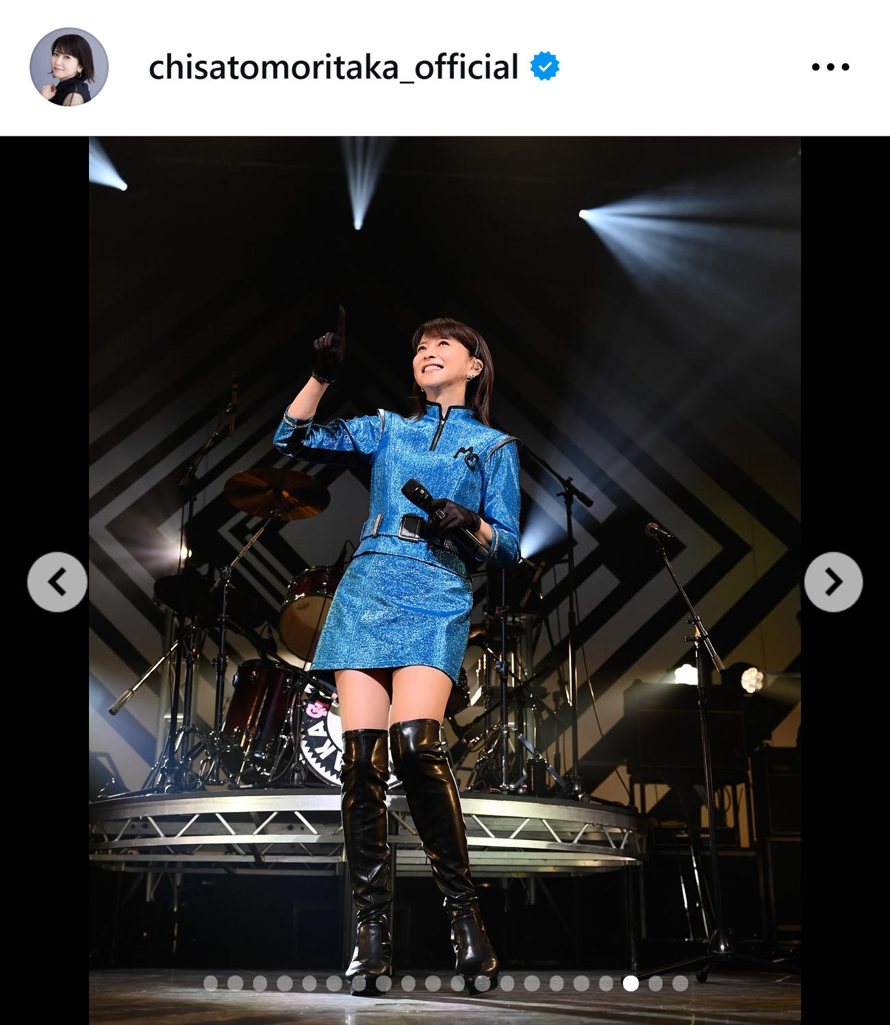 森高千里のインスタグラムから
