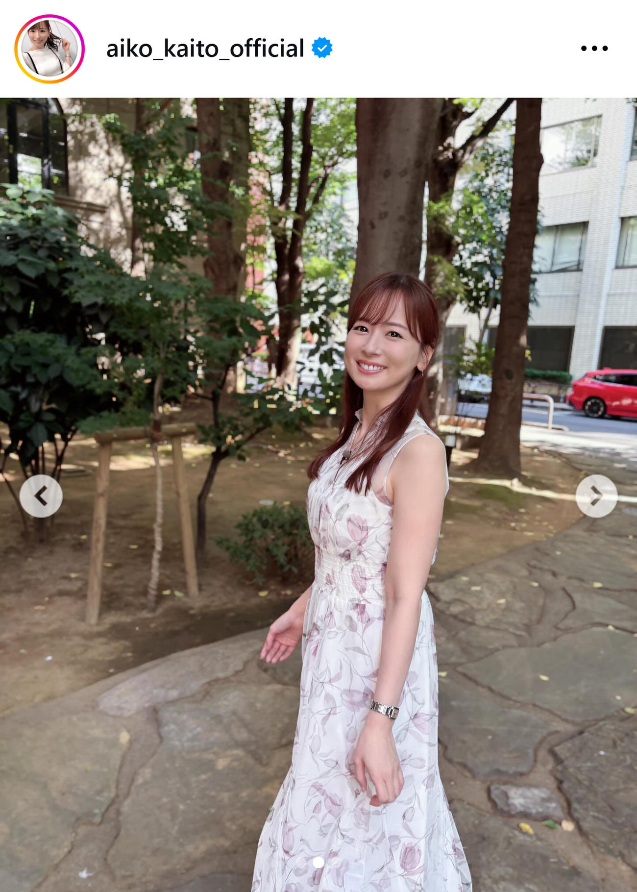 皆藤愛子のインスタグラムから