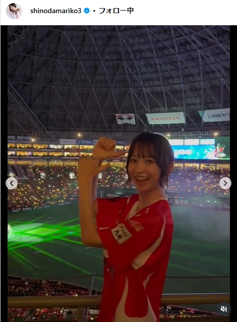 篠田麻里子のインスタグラムから