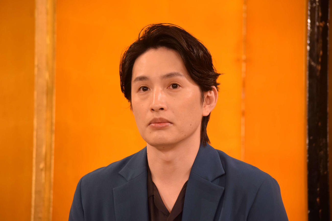 「大阪は踊る！」の取材会に出席した浜中文一（撮影・阪口孝志）