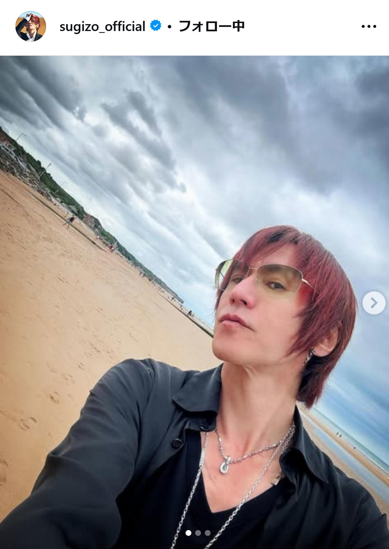 LUNA SEA・SUGIZOのインスタグラムから