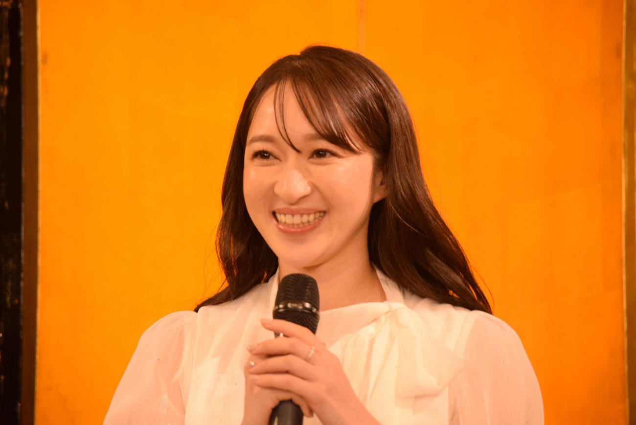 「大阪は踊る！」の取材会に出席した有沙瞳（撮影・阪口孝志）