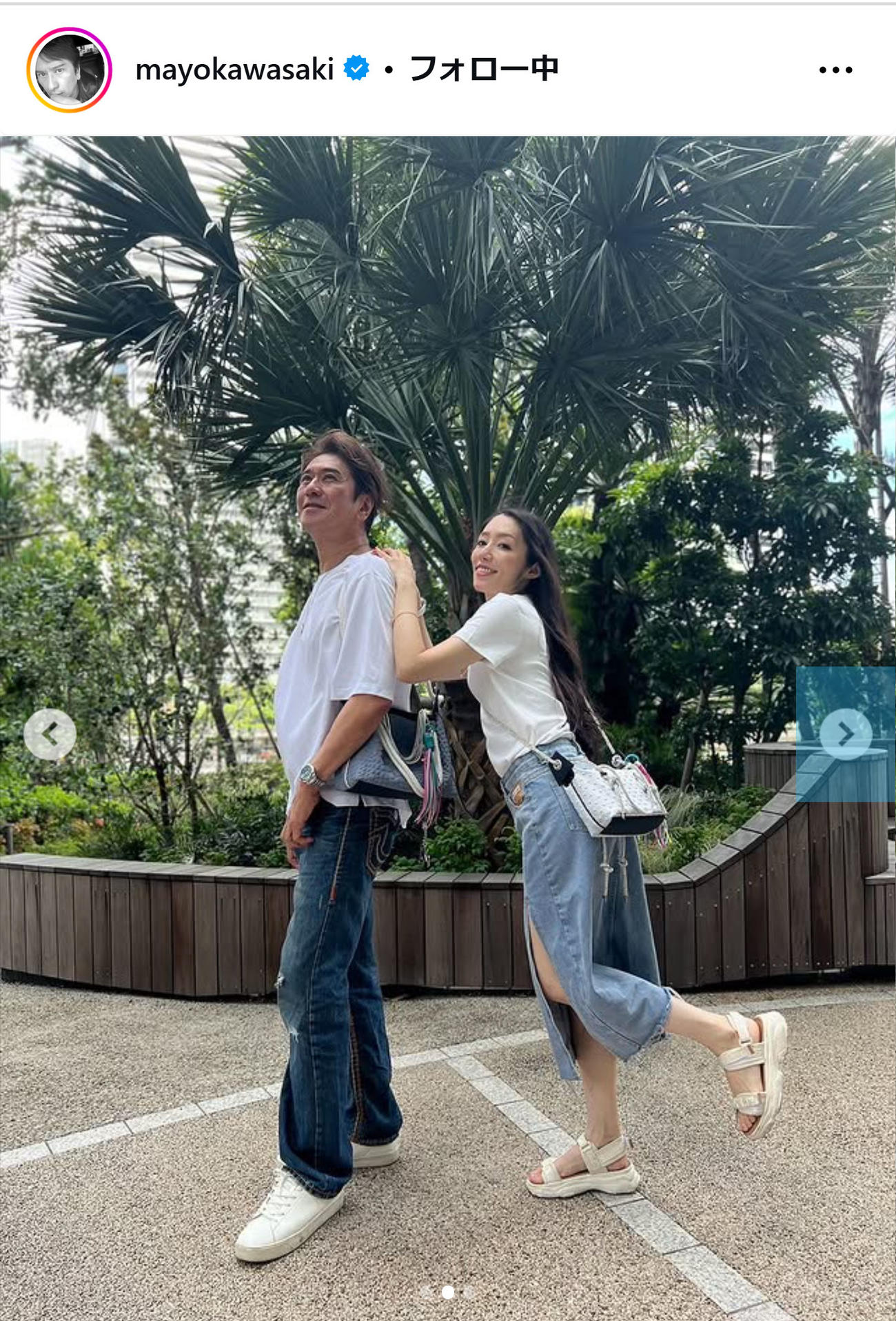 川﨑麻世のインスタグラムから