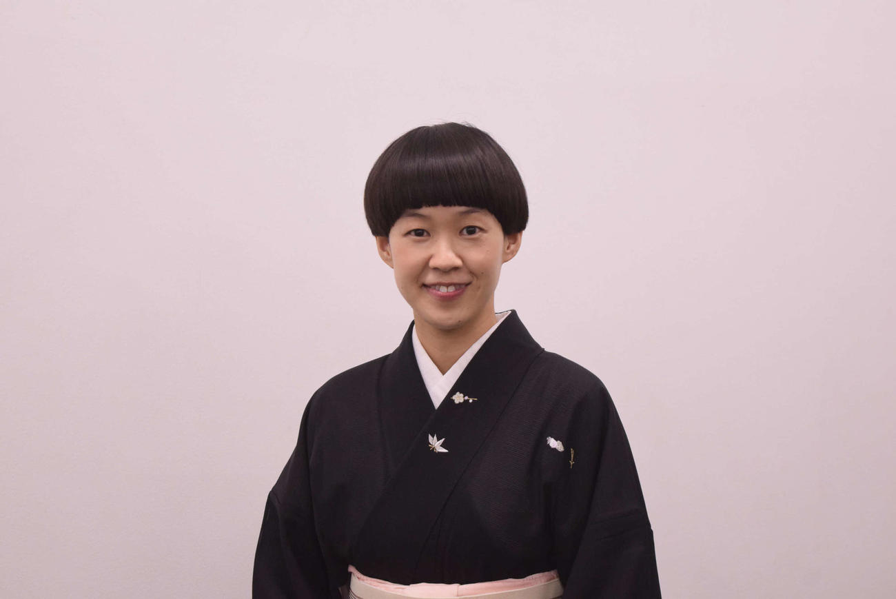 独演会の取材会に出席した桂二葉（撮影・阪口孝志）