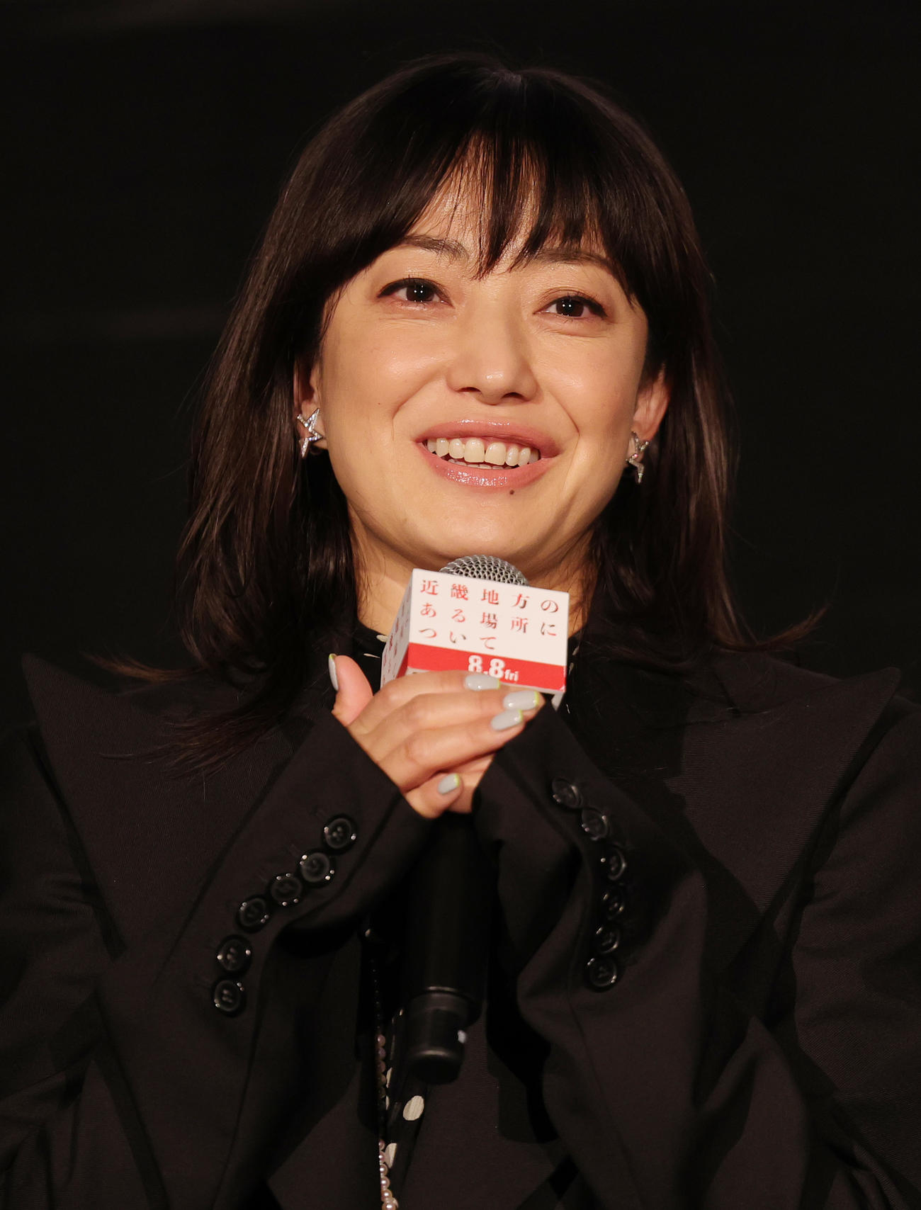 映画「近畿地方のある場所について」のイベントに登場した菅野美穂（撮影・野上伸悟）