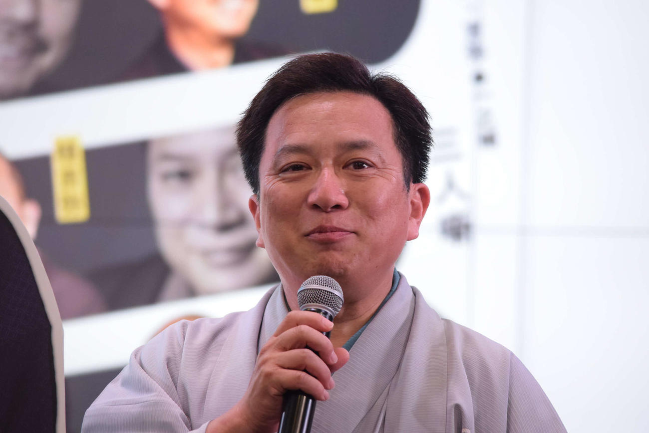 「春蝶・吉弥と一之輔　3人噺2025」の取材会に出席した桂吉弥（撮影・阪口孝志）