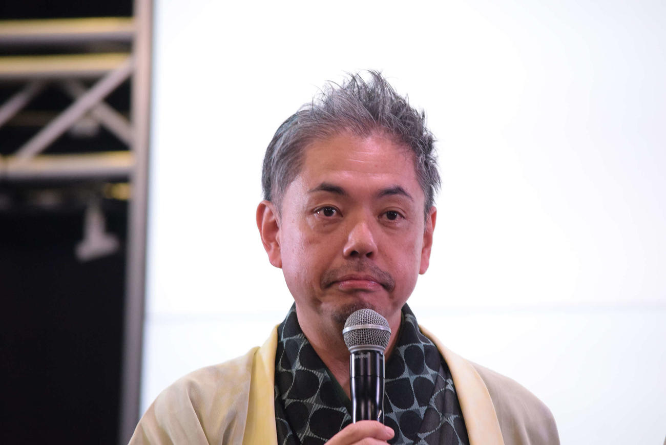 「春蝶・吉弥と一之輔　3人噺2025」の取材会に出席した桂春蝶（撮影・阪口孝志）