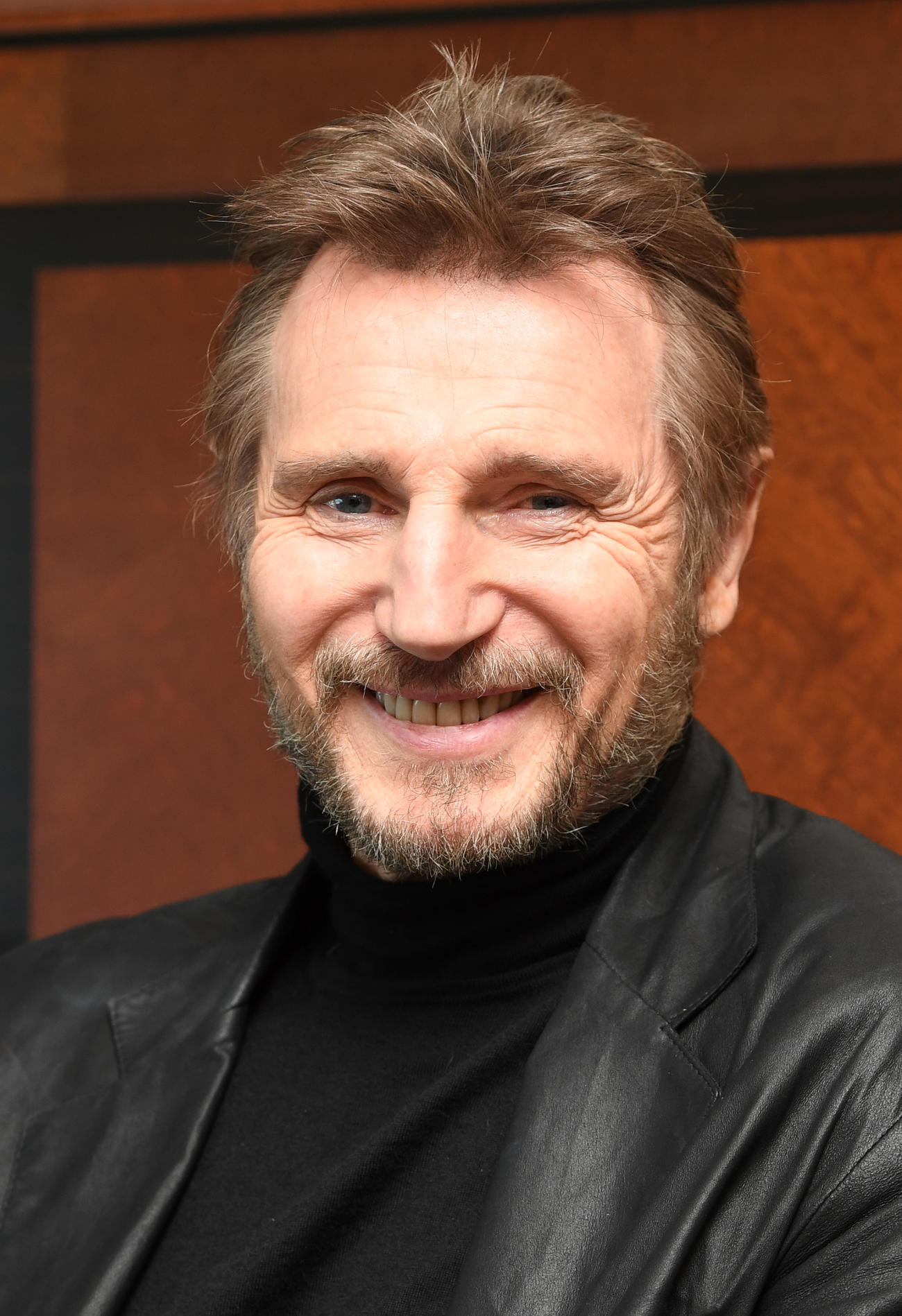 笑顔を見せるリーアム・ニーソン（2018年3月撮影）