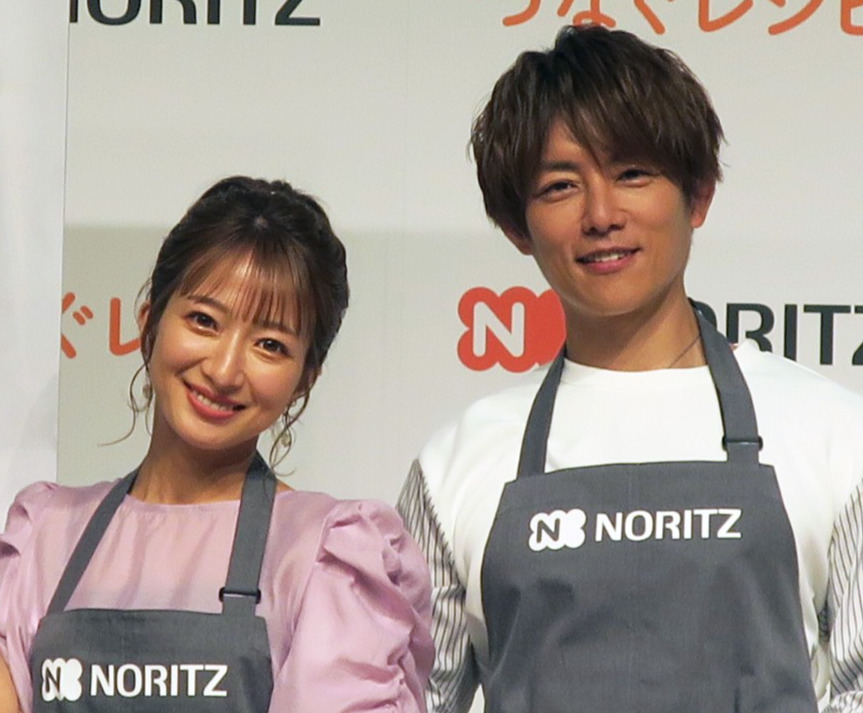 杉浦太陽と辻希美（2023年5月撮影）