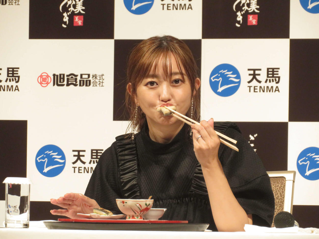 「天馬科技　鰻新ブランド発表会」に出席した菊地亜美