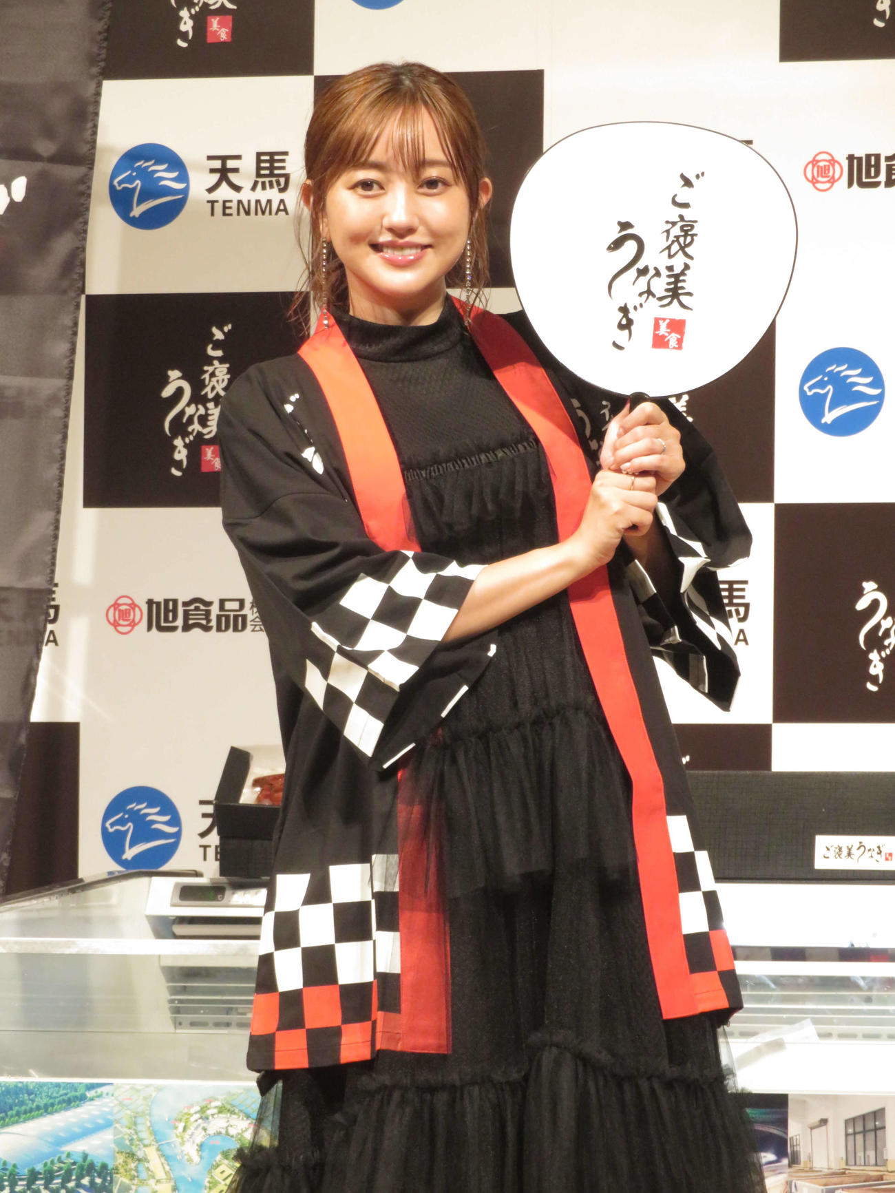 「天馬科技　鰻新ブランド発表会」に出席した菊地亜美