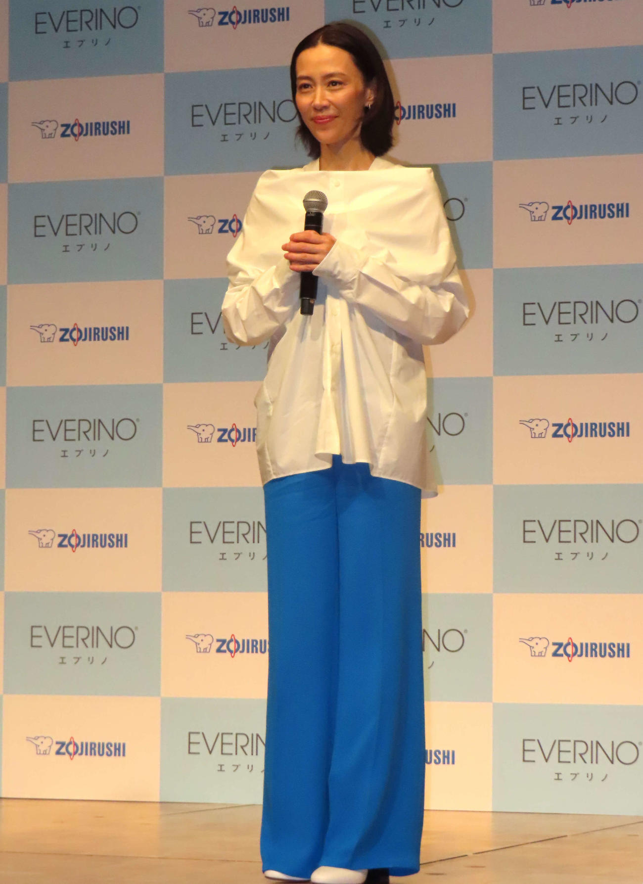 「象印マホービン『EVERINO』ES－LA30発売＆新CM発表会」に登壇した木村佳乃