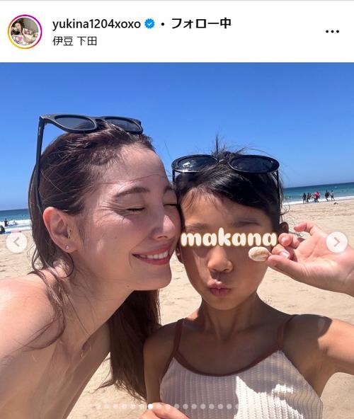 木下優樹菜、子どもたちと白ビキニでリンクコーデ「完全防備で挑んで