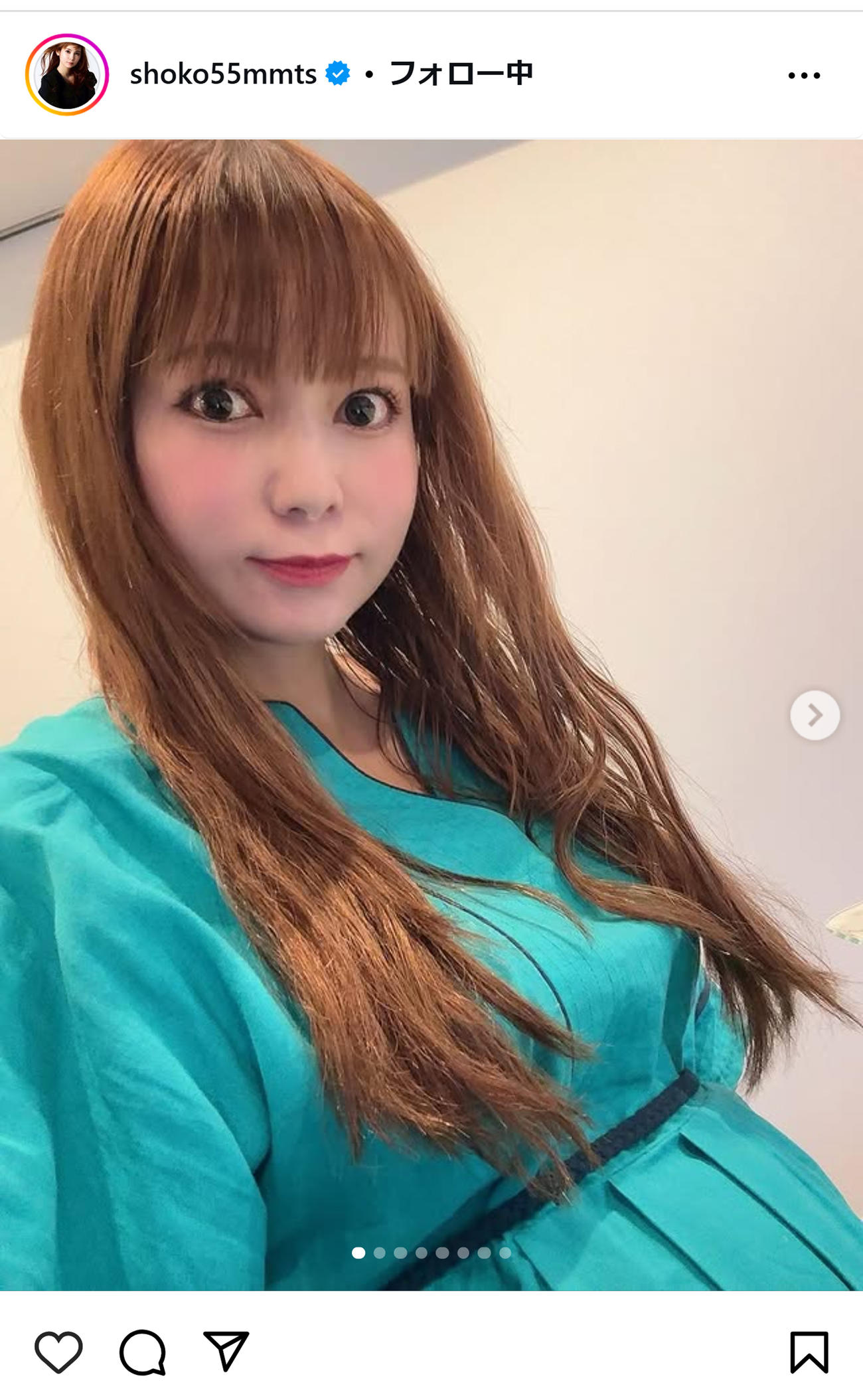 中川翔子のインスタグラムから