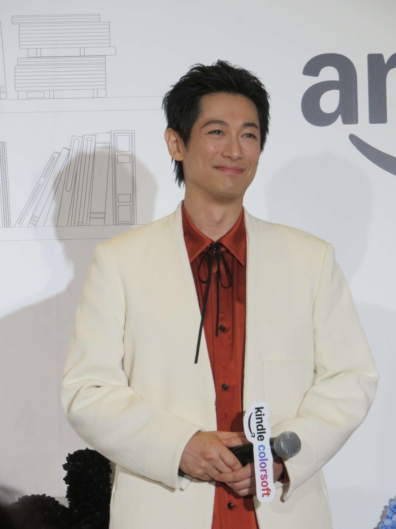 Amazon Kindle Colorsoft記者発表会に登壇したディーン・フジオカ