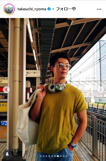 竹内涼真のインスタグラムから