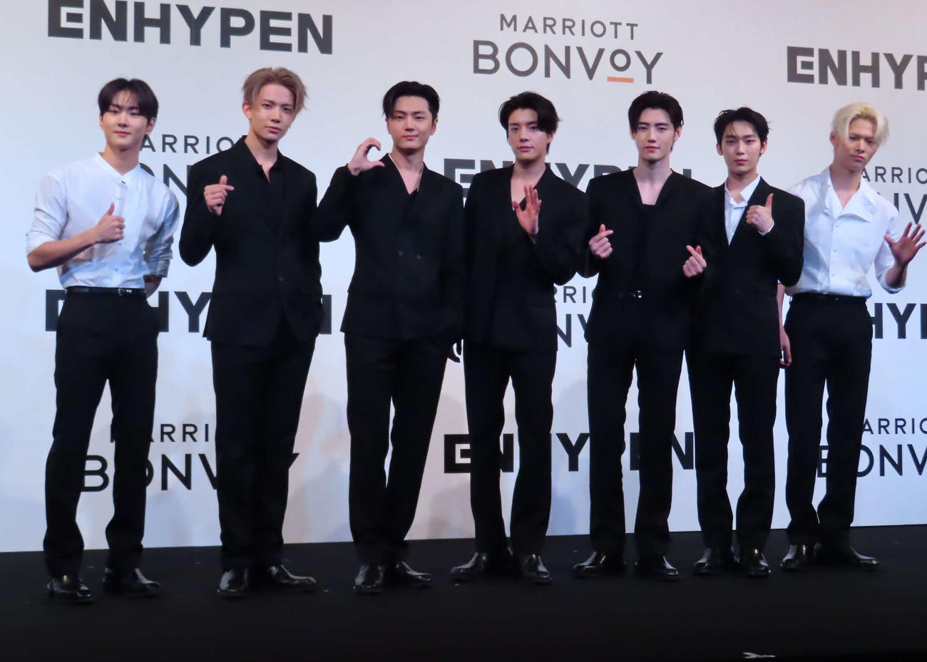 「Meet ENHYPEN A Special Talk Event for Marriott Bonvoy Members」に出席したENHYPEN
