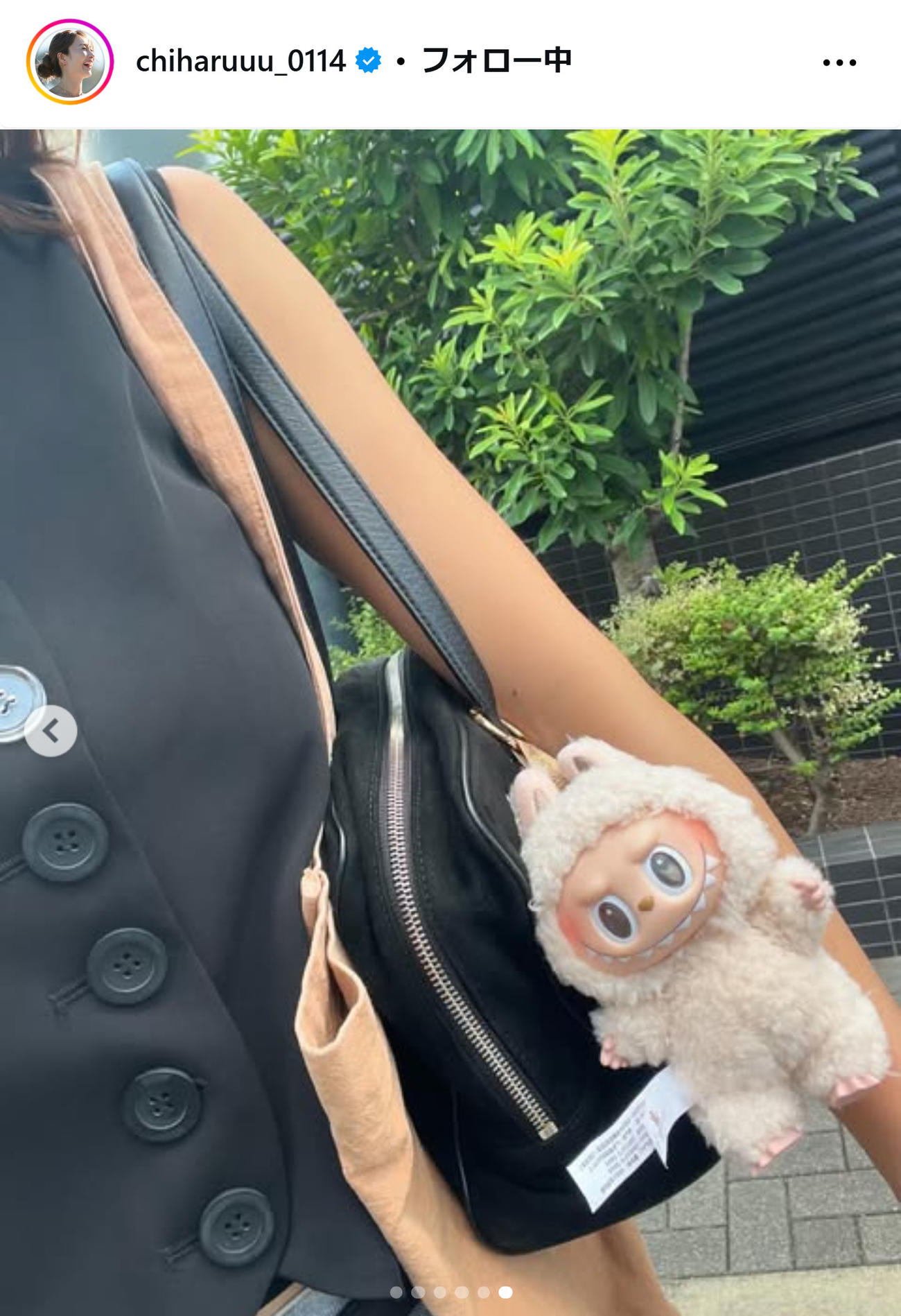 新山千春のインスタグラムから