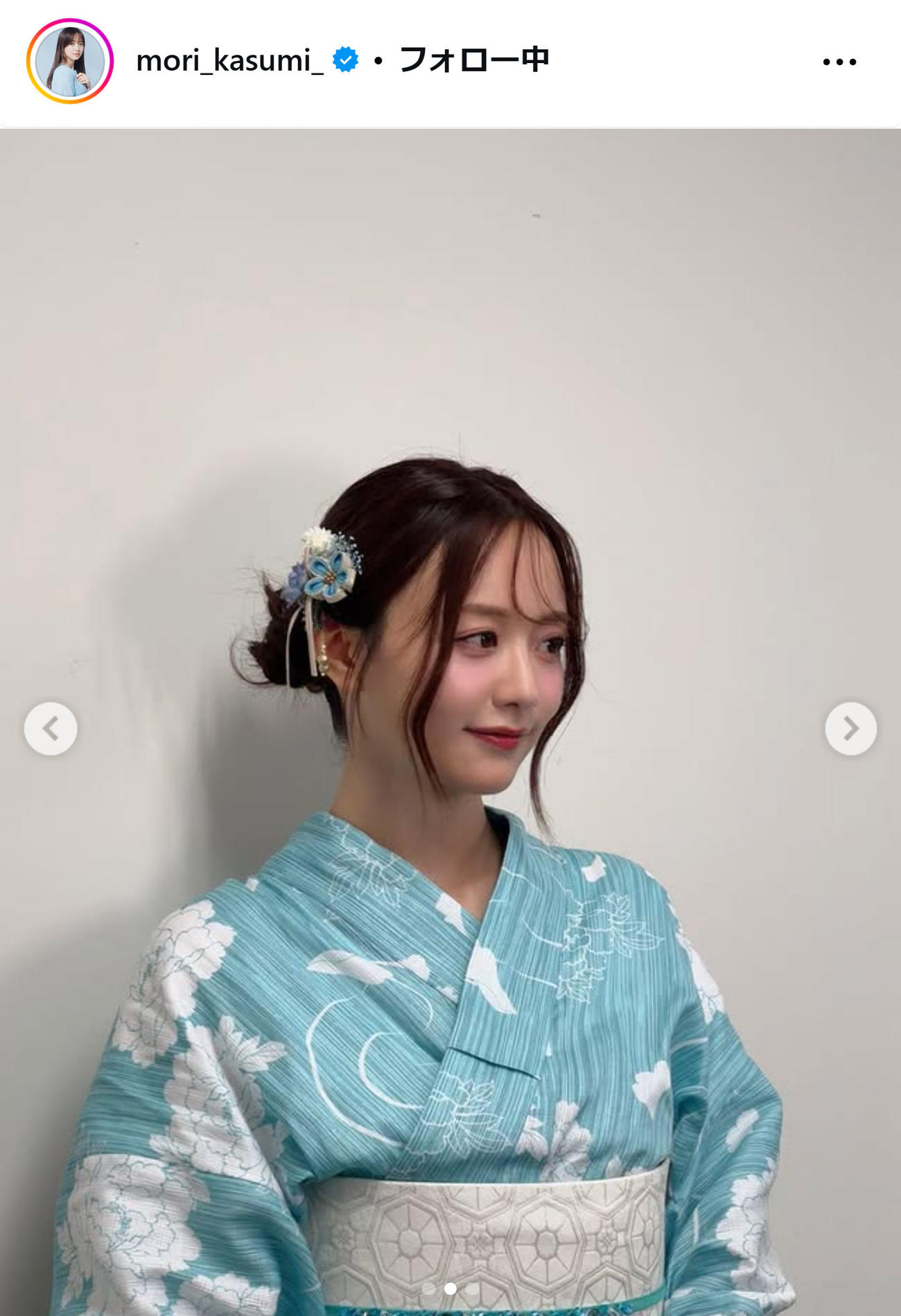 森香澄のインスタグラムから