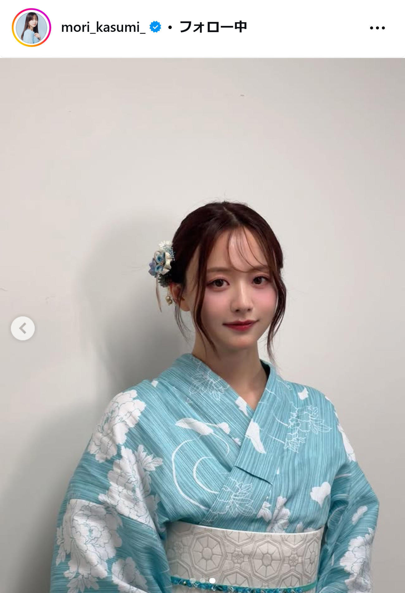 森香澄のインスタグラムから