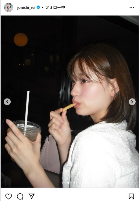 上西怜のインスタグラムから