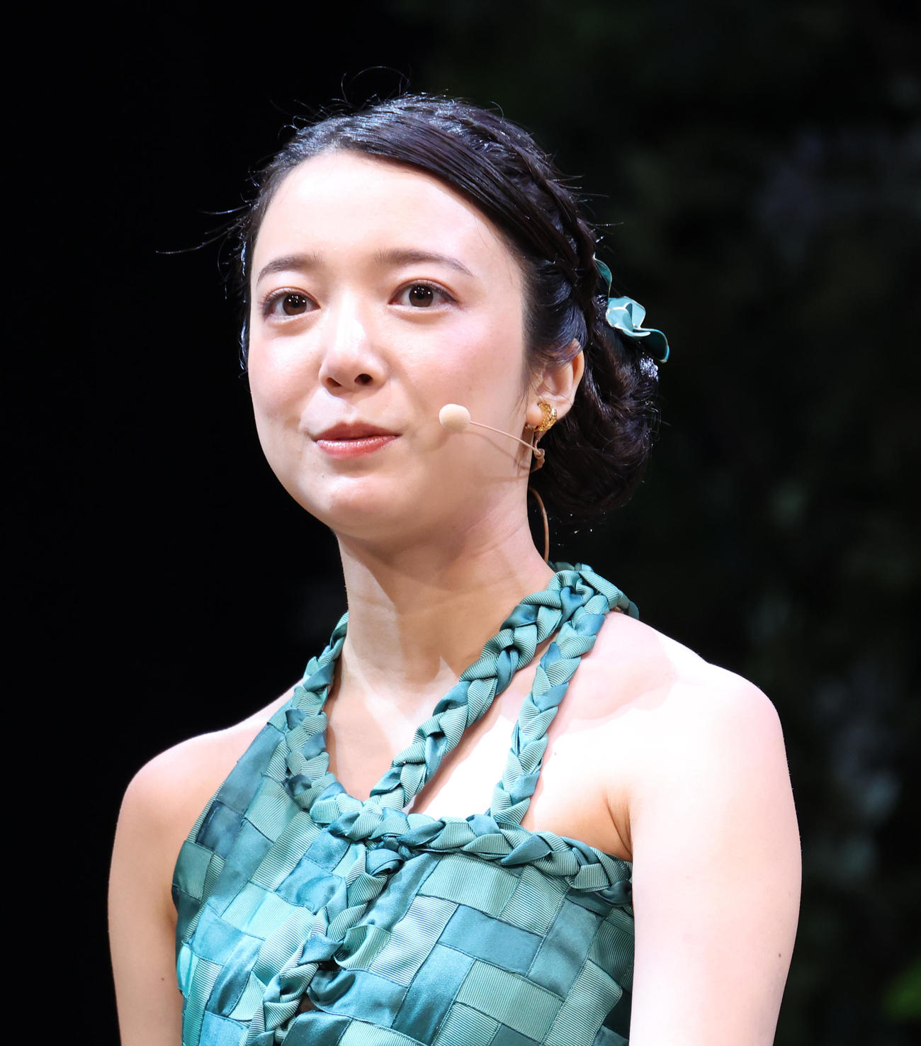 ミュージカル「ナイツ・テイル　ー騎士物語ー」開幕記念会見を行う上白石萌音（撮影・中島郁夫）